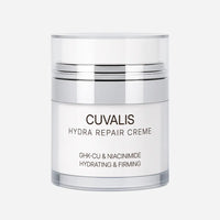 Cuvalis Hydra Repair Creme in einem silbernen Airless-Spender mit GHK-Cu und Niacinamid