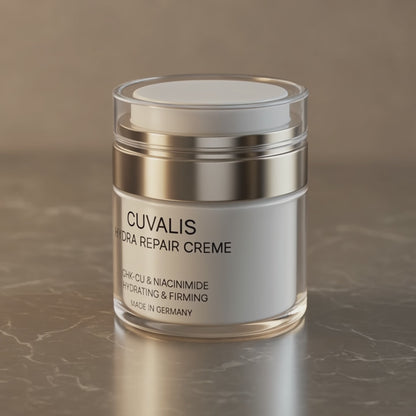 Cuvalis Hydra Repair Creme | 2% GHK-Cu Kupferpeptide + 5% Niacinamid & Hyaluronsäure